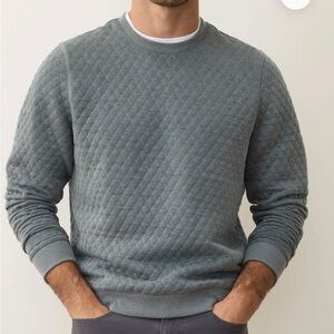 Marine Layer Men's Corbet Quilted Crewneck Sweatshirt Size Medium